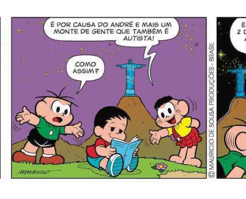 Tirinha exclusiva da Turma da Mônica e o André para o Dia Mundial de Conscientização do Autismo - Revista Autismo