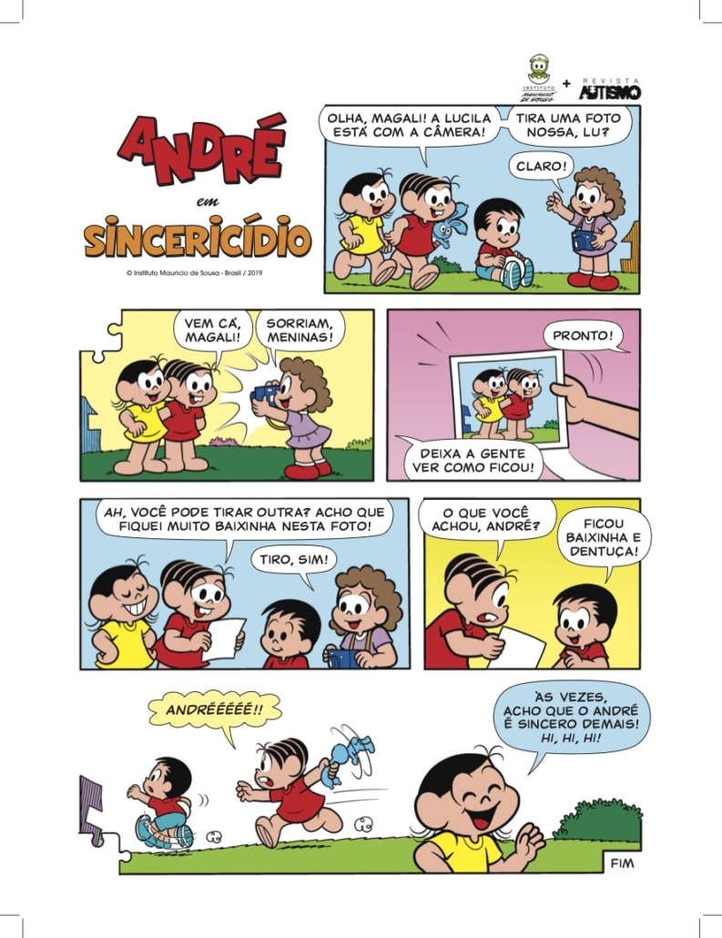 André e a Turma da Mônica em: Sincericídio — Revista Autismo
