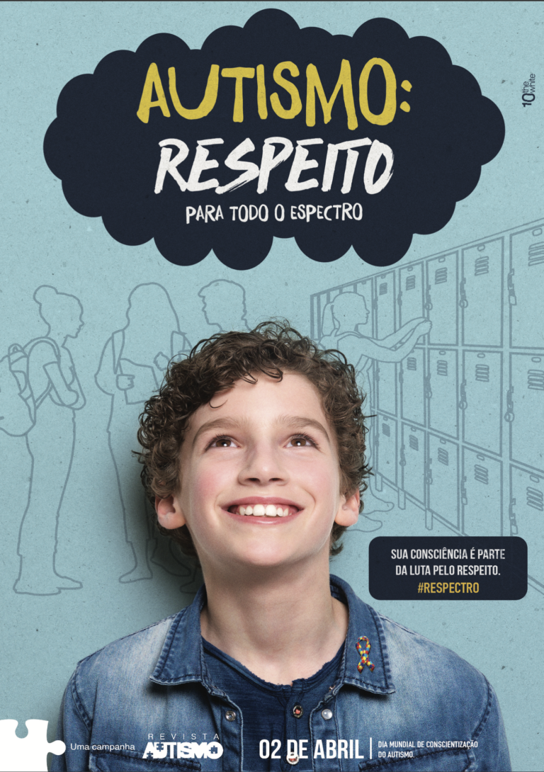 Cartaz da campanha nacional 2020 da Revista Autismo para o Dia Mundial de Conscientização do Autismo