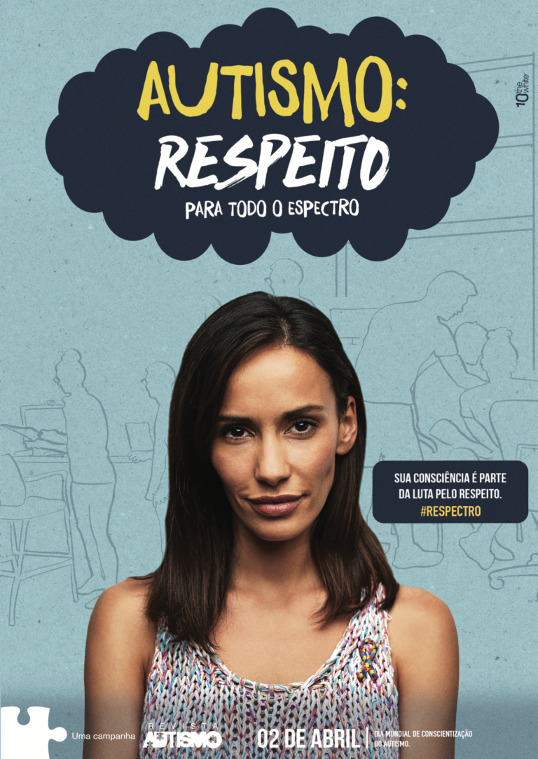 Cartaz da campanha nacional 2020 da Revista Autismo para o Dia Mundial de Conscientização do Autismo