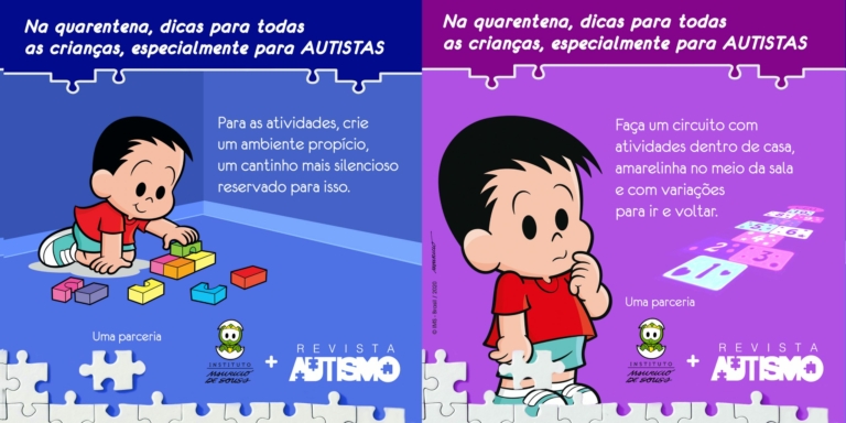 Instituto Mauricio de Sousa e Revista Autismo dão dicas para quarentena — autismo