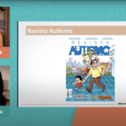 Revista Autismo mostrada na live do Instituto Farol com Mônica Sousa