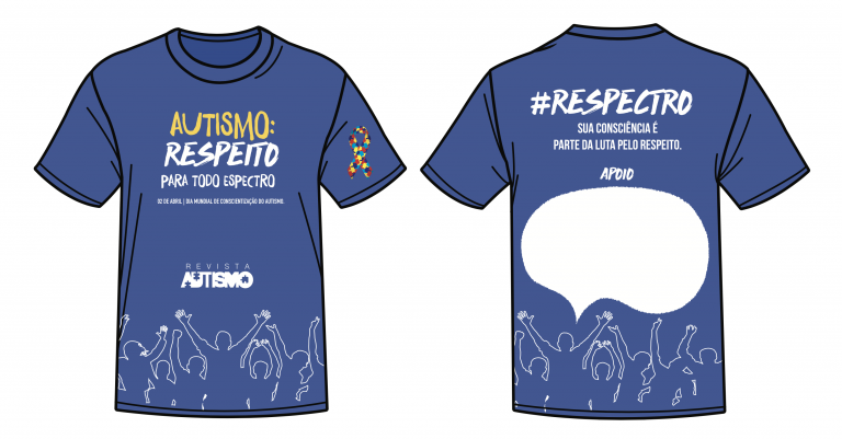 Camiseta da campanha nacional 2020 da Revista Autismo para o Dia Mundial de Conscientização do Autismo