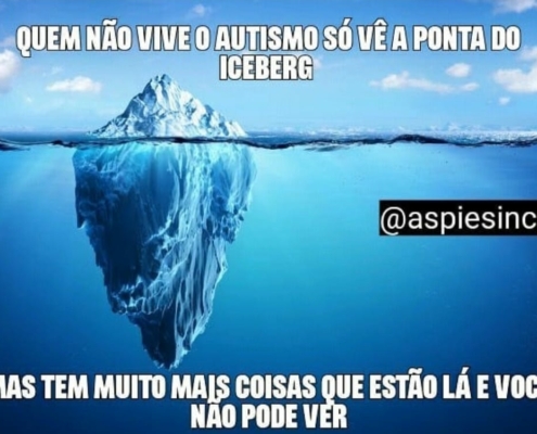 Meme Sincero: 'Quem não vive o autismo, só vê a ponta do iceberg' — Canal Autismo / Revista Autismo