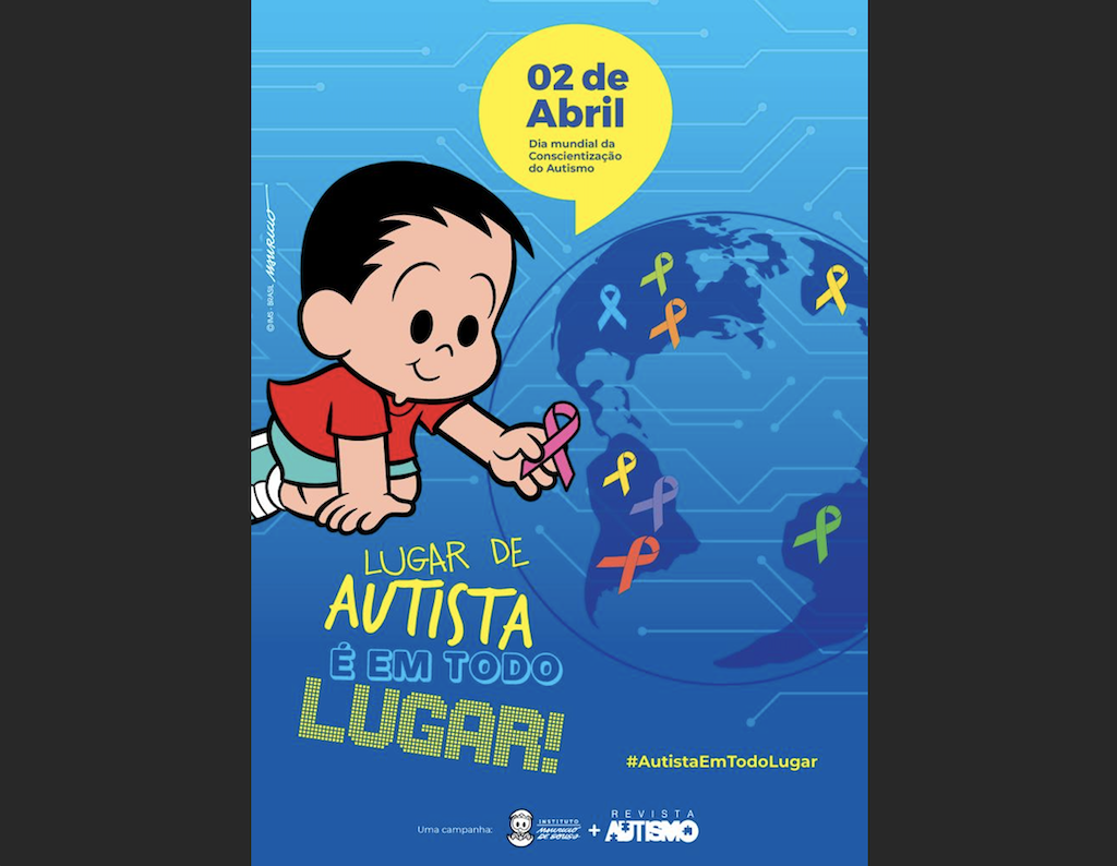 Cartaz da campanha 2022 do Dia Mundial de Conscientização do Autismo - Canal Autismo / Revista Autismo