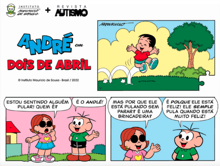 HQ do André e a Turma da Mônica: "Dois de Abril" — Canal Autismo / Revista Autismo