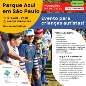 Projeto Parque Azul atende autistas e familiares na zona sul de SP — Canal Autismo / Revista Autismo
