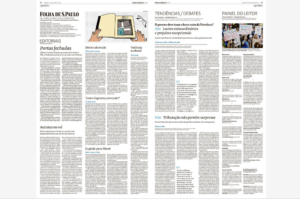 Página A2 que contém editorial da Folha de S.Paulo de 24.jun.2022, sobre rol da ANS e autismo - Canal Autismo / Revista Autismo