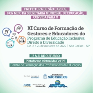 São Carlos (SP) promove curso de formação para educação inclusiva — Canal Autismo / Revista Autismo