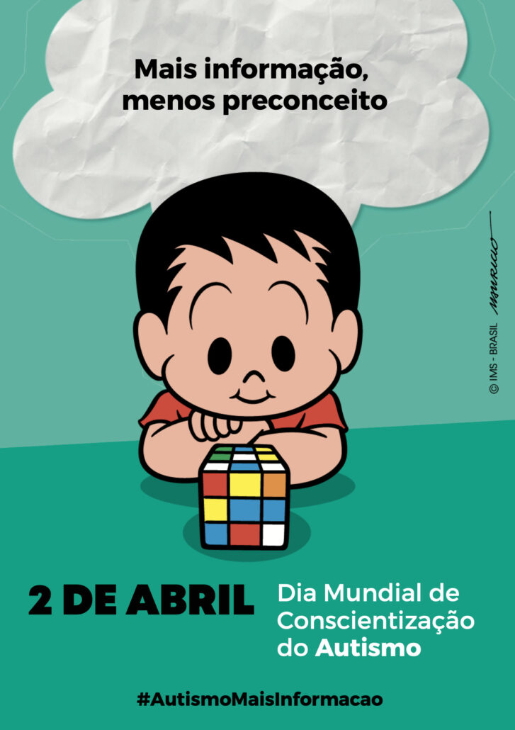 Mauricio de Sousa lança sua versão para o cartaz 2023 do Dia Mundial do Autismo — Canal Autismo / Revista Autismo