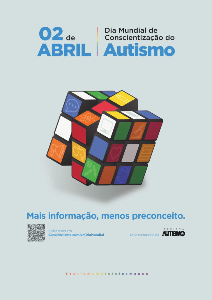 Cartaz da campanha nacional 2023 para o Dia Mundial de Conscientização do Autismo — Canal Autismo / Revista Autismo