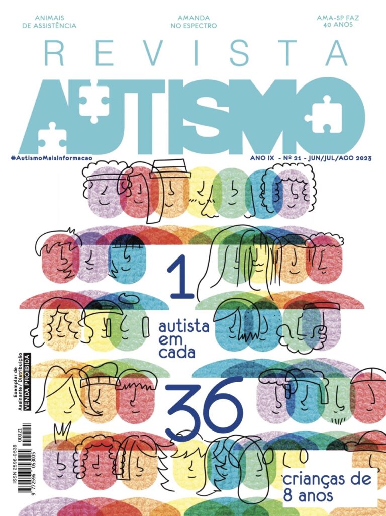 Capa da Revista Autismo n 21, de jun/jul/ago.2023.