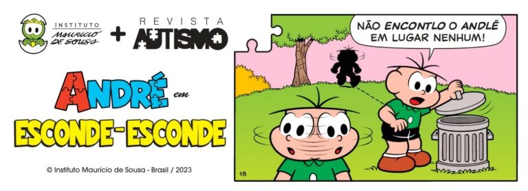 André e a Turma da Mônica em: Esconde-Esconde — Canal Autismo / Revista Autismo