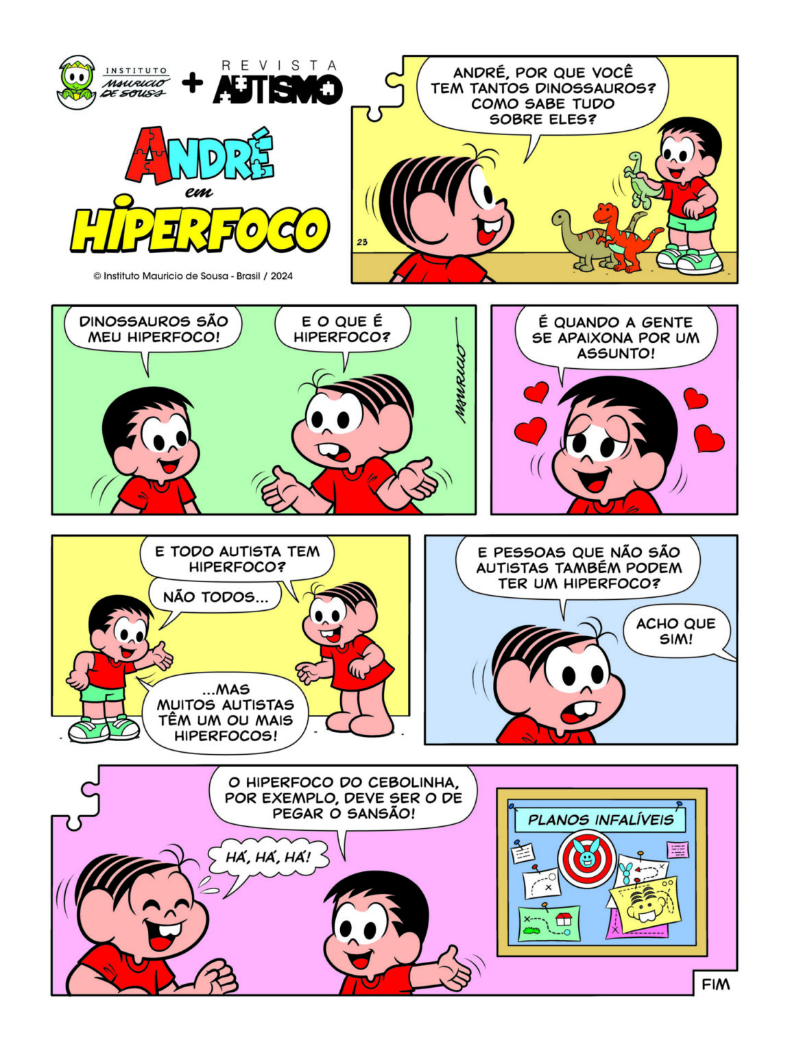 André e a Turma da Mônica em: Hiperfoco - Canal Autismo