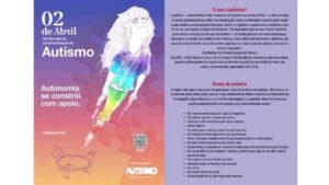Panfleto da campanha nacional para o Dia Mundial da Conscientização do Autismo 2026 - Canal Autismo / Revista Autismo